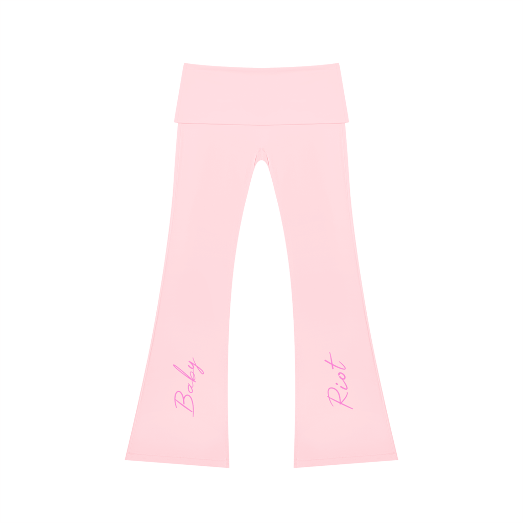 baby riot high rise flared yoga pants