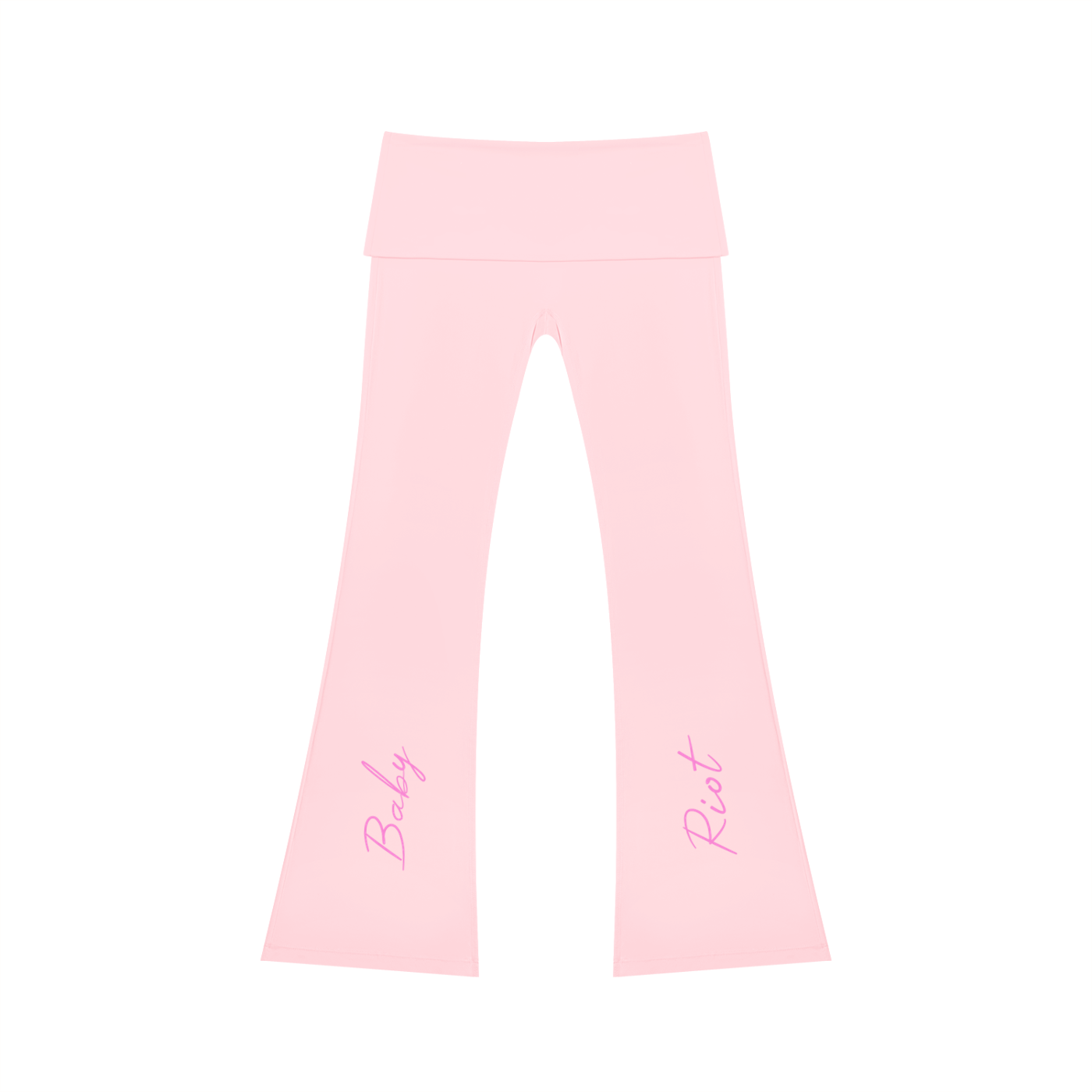 baby riot high rise flared yoga pants