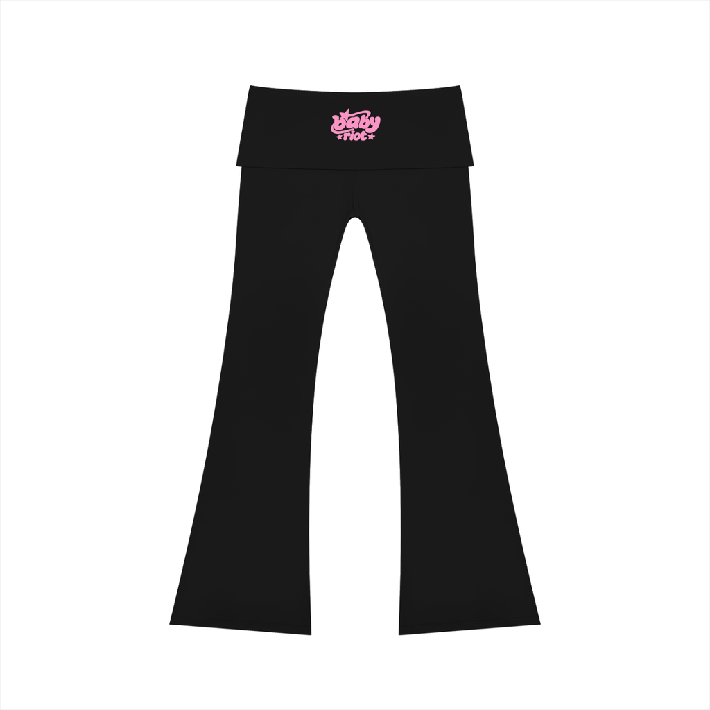 baby riot high rise flared yoga pants