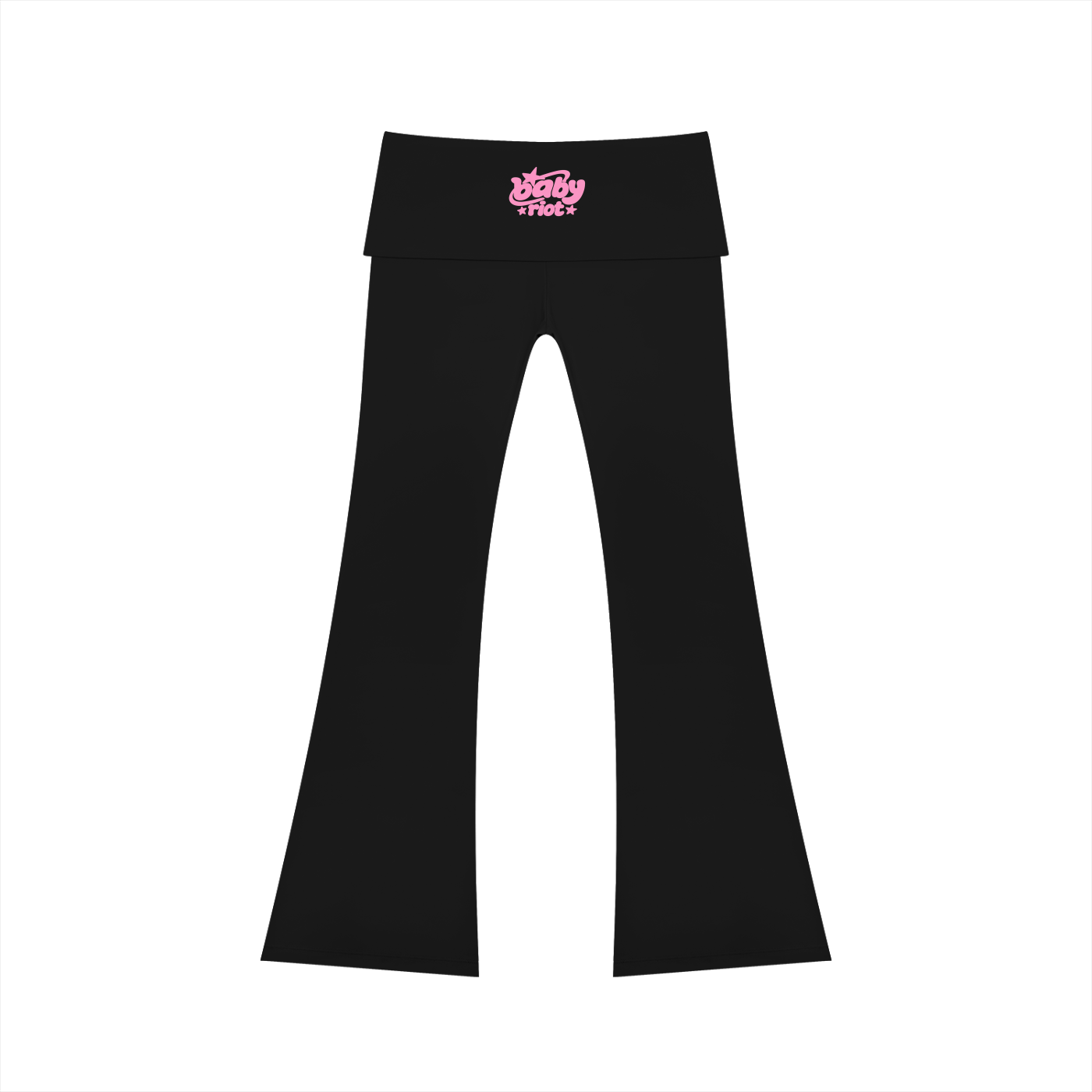 baby riot high rise flared yoga pants