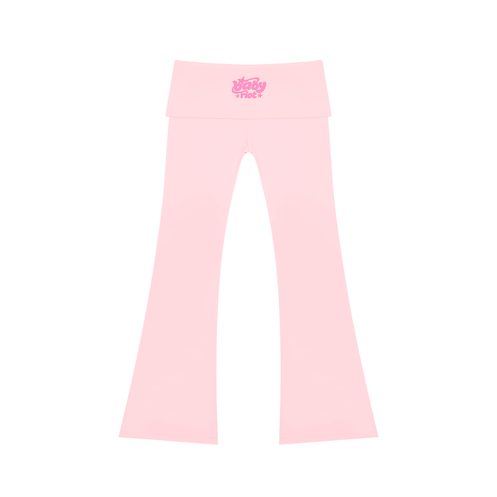 baby riot high rise flared yoga pants