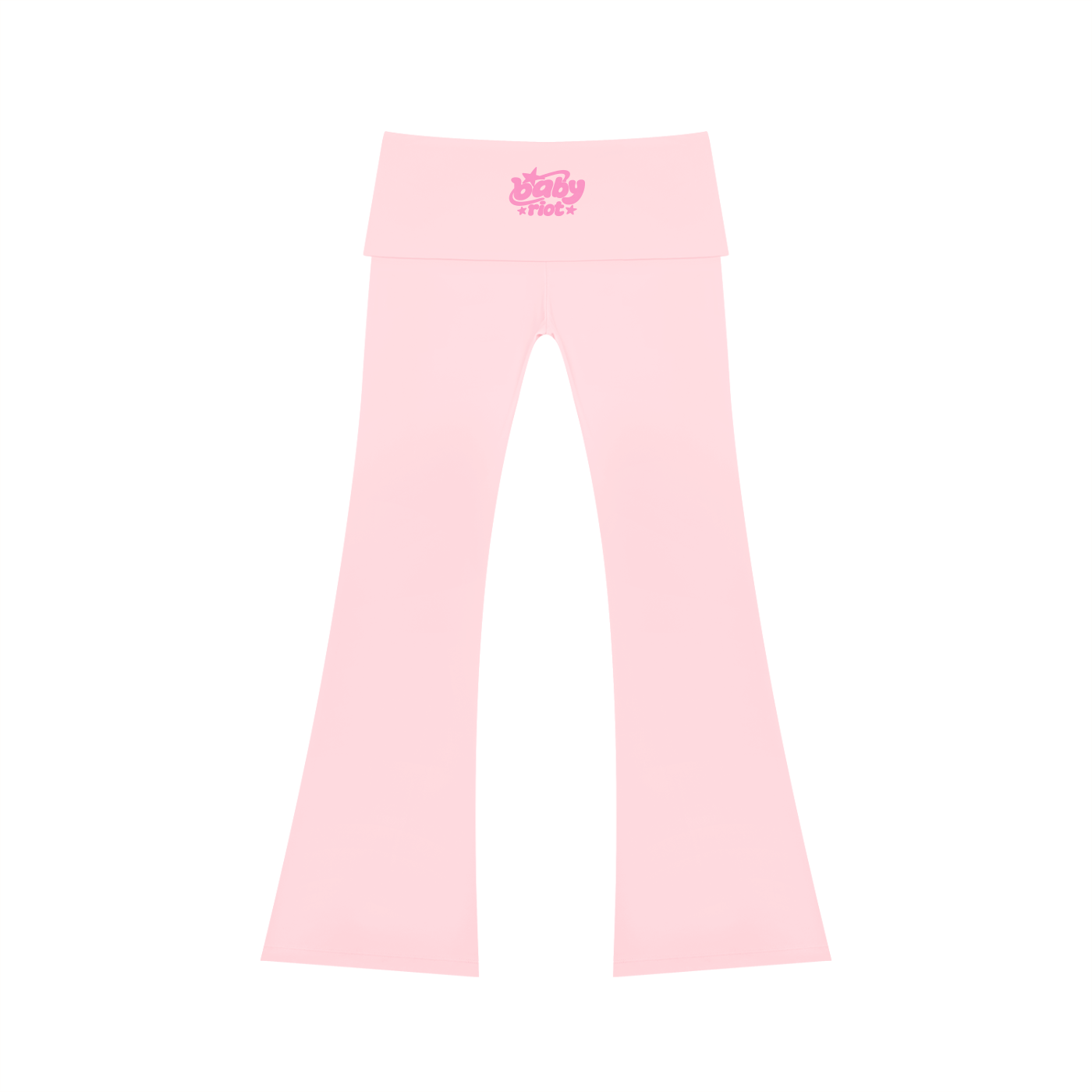 baby riot high rise flared yoga pants